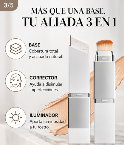 K-Beauty Magic™ Base Coreana en Barra 3 en 1