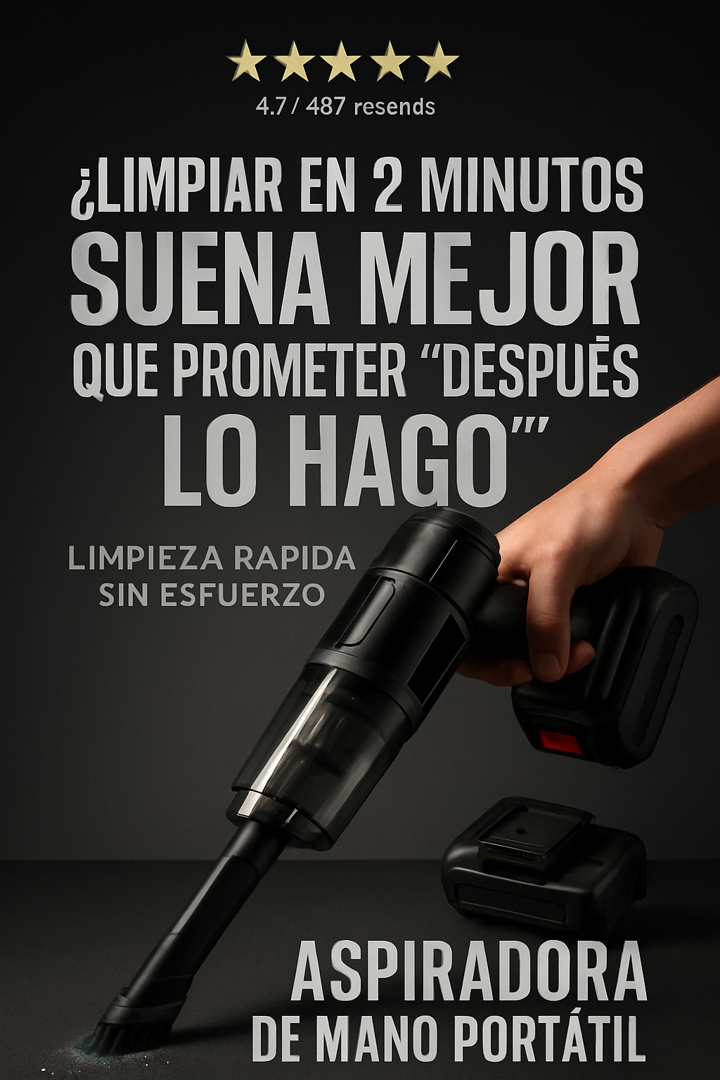 TurboClean Pro I Aspiradora Portátil