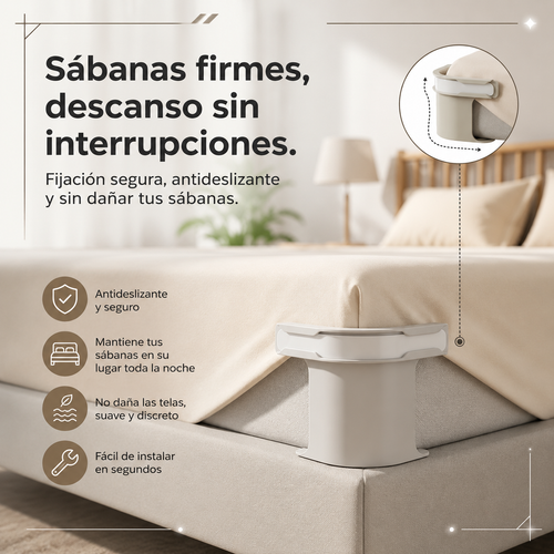 SleepPerfect™ | Sistema de Fijación para Sábanas