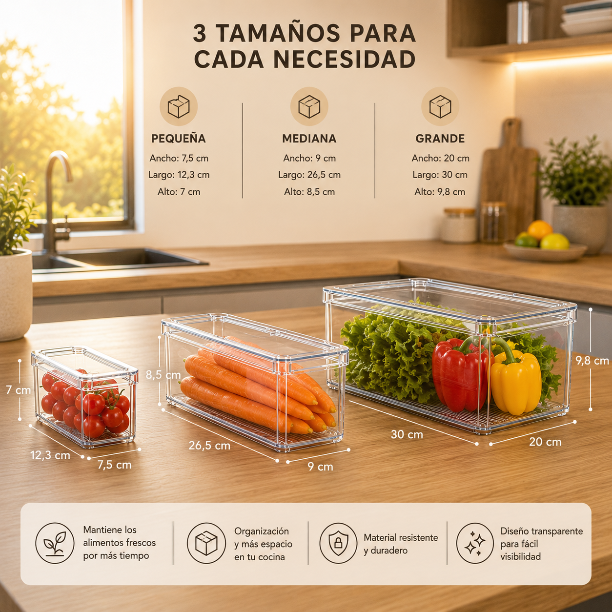 SET DE TARROS ORGANIZADORES POR 7