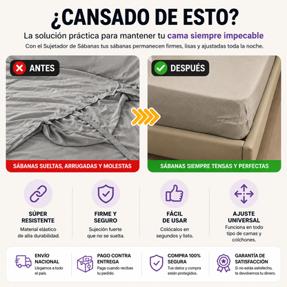 SleepPerfect™ | Sistema de Fijación para Sábanas
