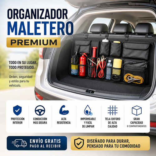 CargoMaster Elite™ I Organizador Inteligente para Maletero
