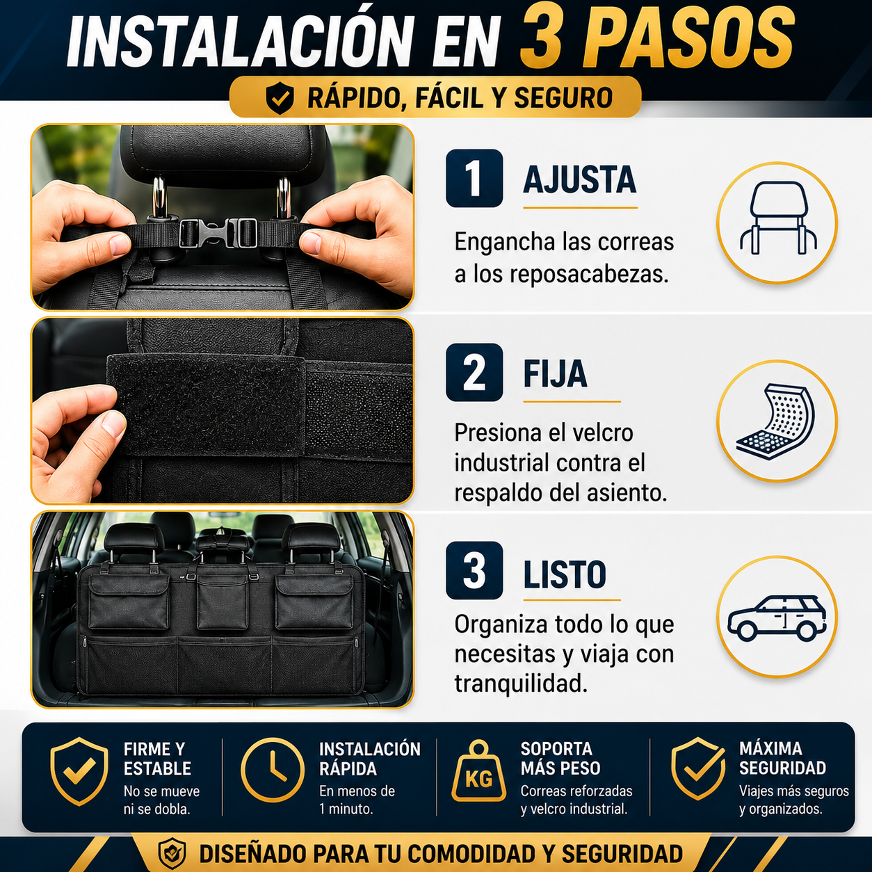 CargoMaster Elite™ I Organizador Inteligente para Maletero
