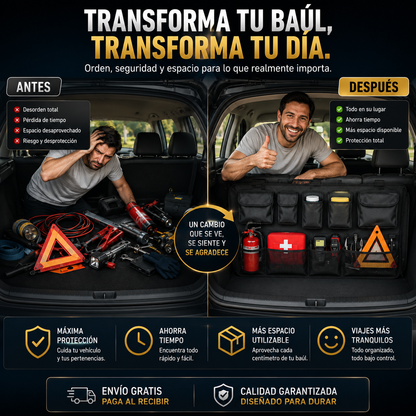 CargoMaster Elite™ I Organizador Inteligente para Maletero
