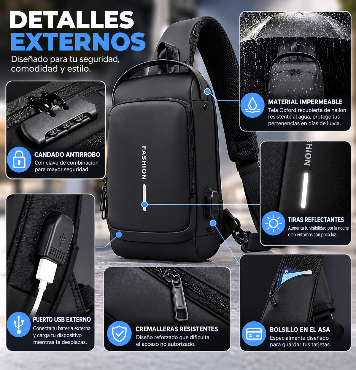 Manos Libres Antirrobo UrbanPro™ con USB